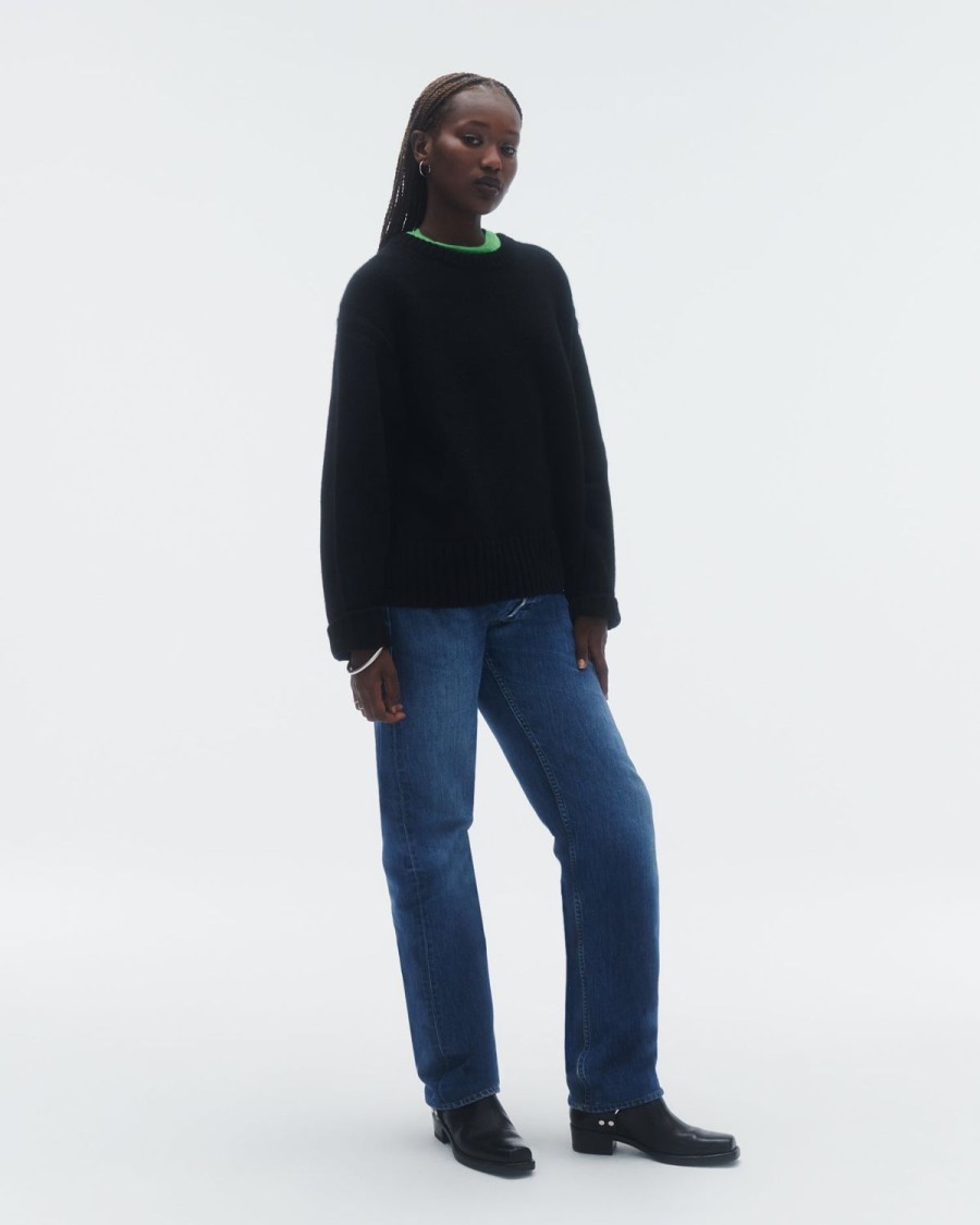 Guest In Residence Cozy Crew Black | Women