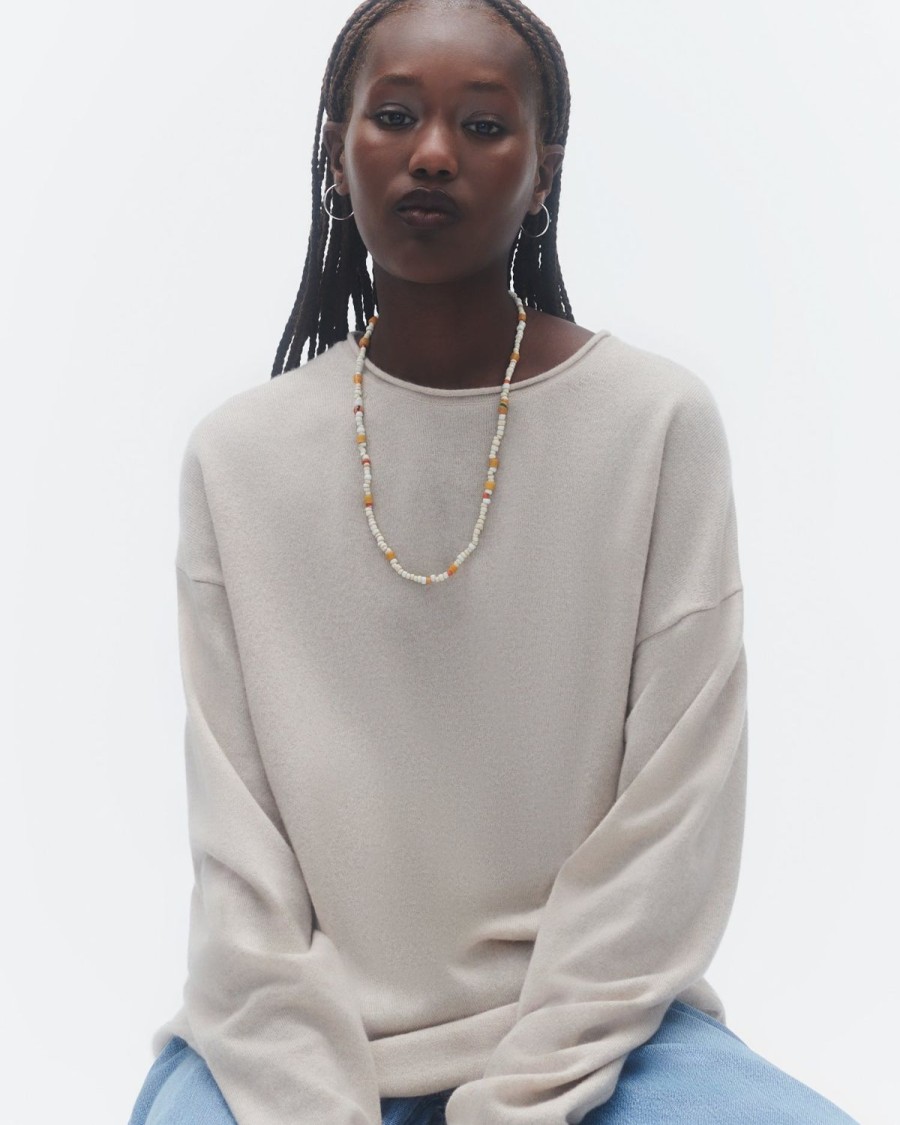 Guest In Residence Oversized Crew Oatmeal | Women