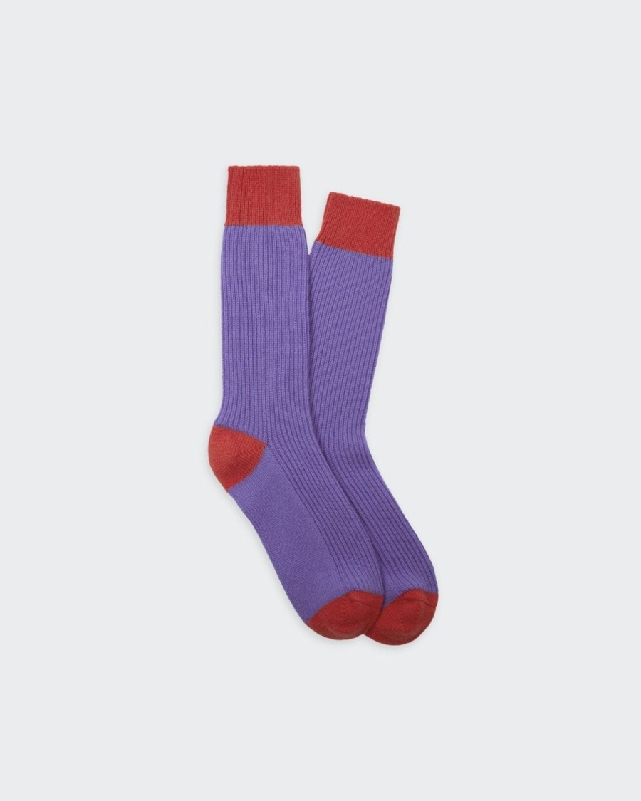 Guest In Residence The Soft Socks Purple Haze/Cherry | Accessories